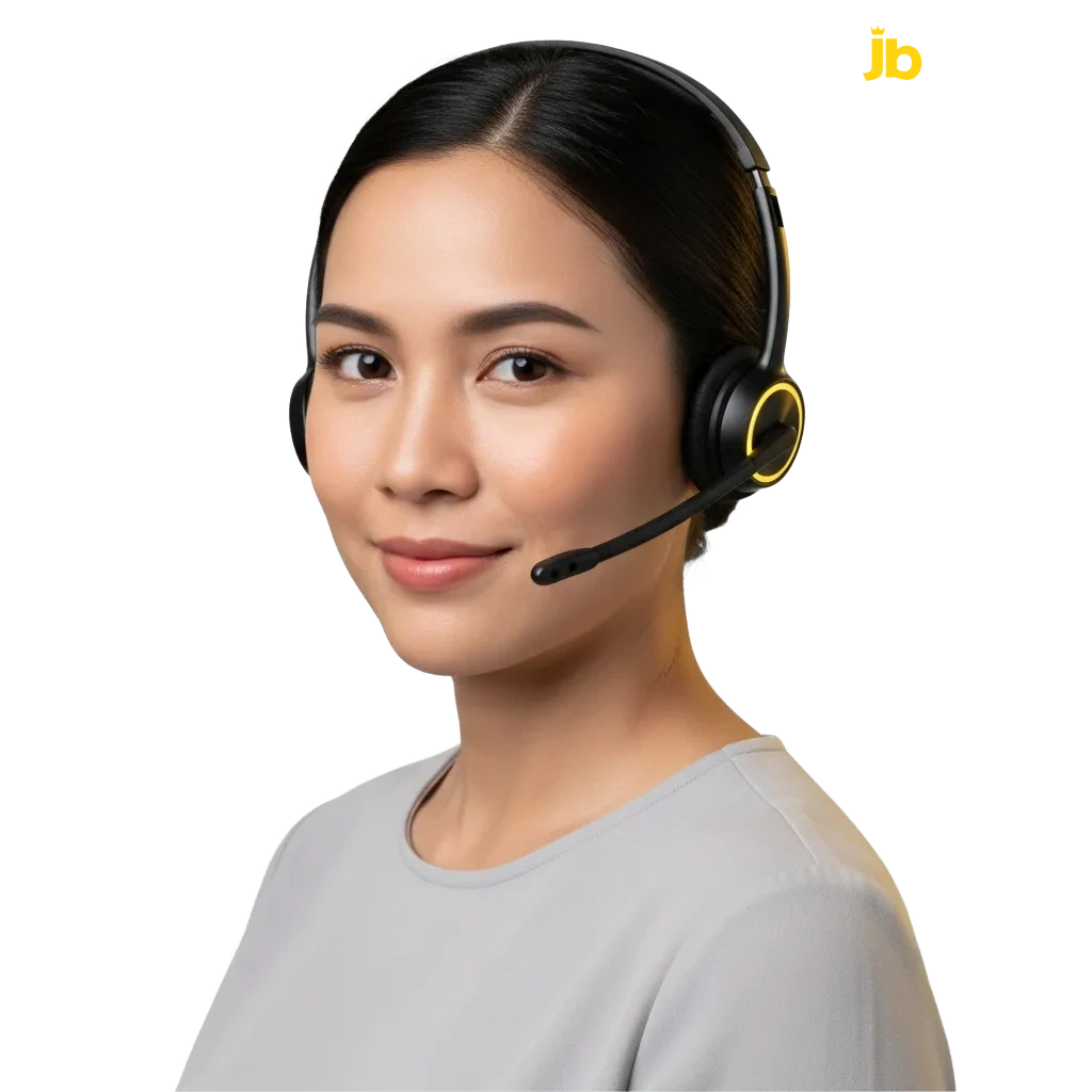 JB Casino Philippines contacts: phone (instant), chat (under 1 min), email (2-8h); English or Filipino support.