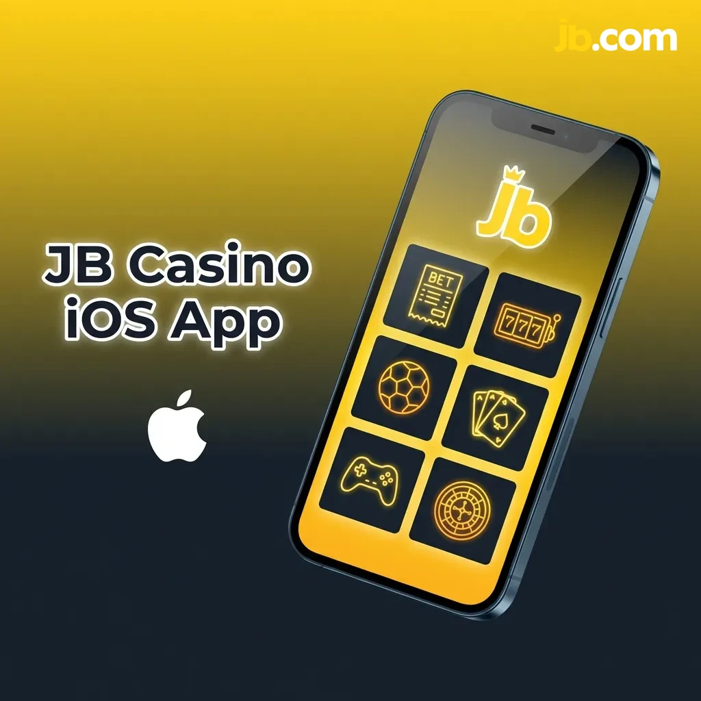 JB Casino iOS app interface on iPhone and iPad devices showing mobile gaming platform