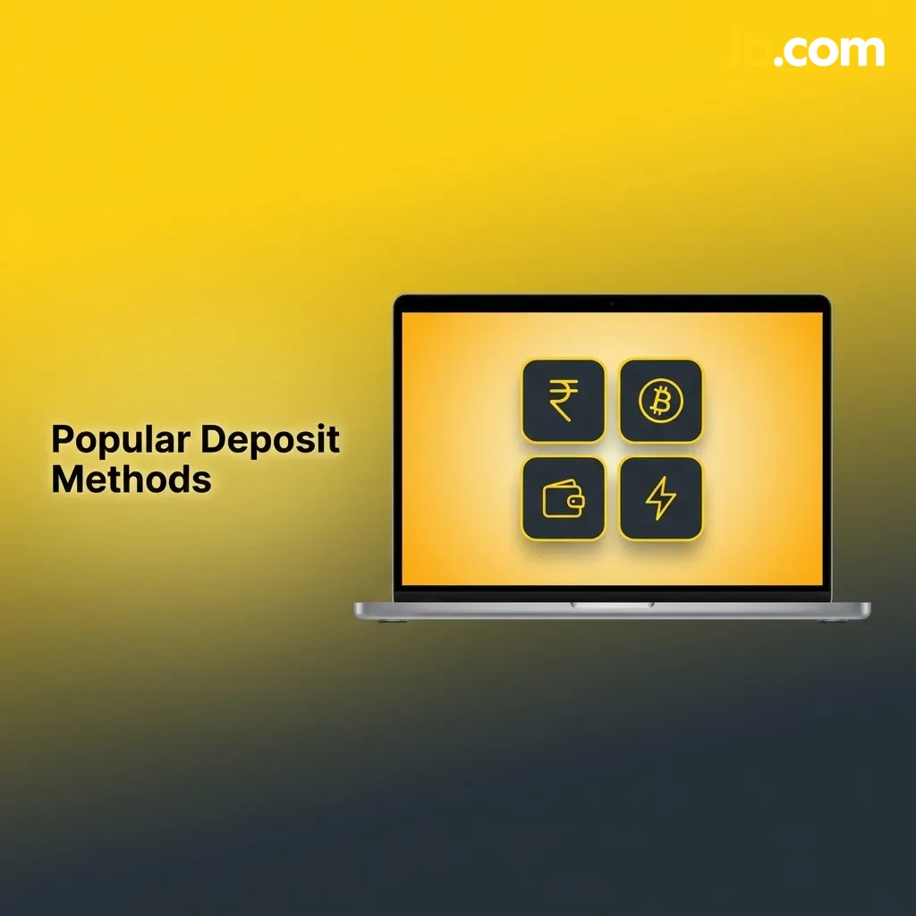 Payment options including UPI, digital wallets, credit cards, e-wallets, and cryptocurrency for secure deposits