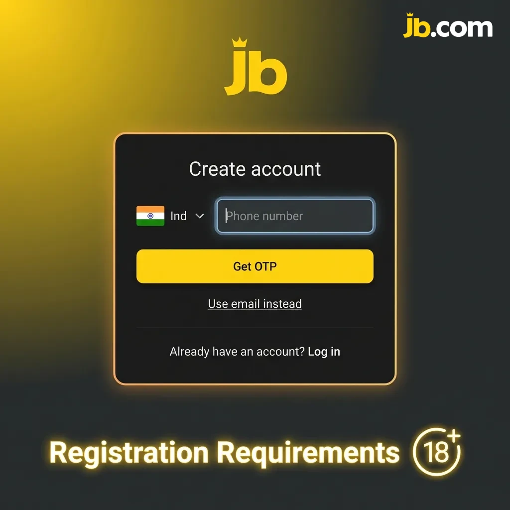Registration requirements checklist showing age limit, account rules, verification needs, and regional restrictions.